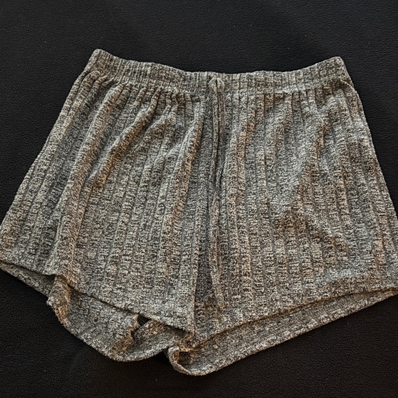 Gray Ribbed Women's Pajama Set - Picture 3 of 4